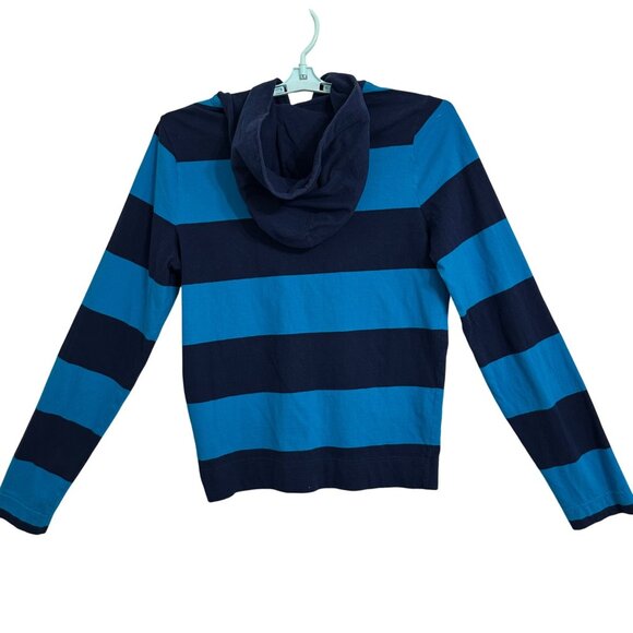 Hollister Other - Kid's Hollister Blue & Navy Striped Full-Zip Hoodie XL 100% Cotton Preppy Y2K